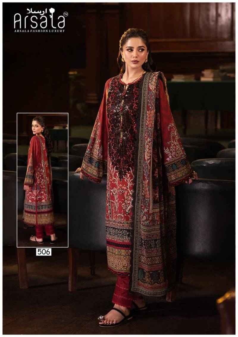 Arsala Amira Heavy Cotton Luxury Vol 5 Pakistani Suits Wholesale ( 6 Pcs Catalogue )