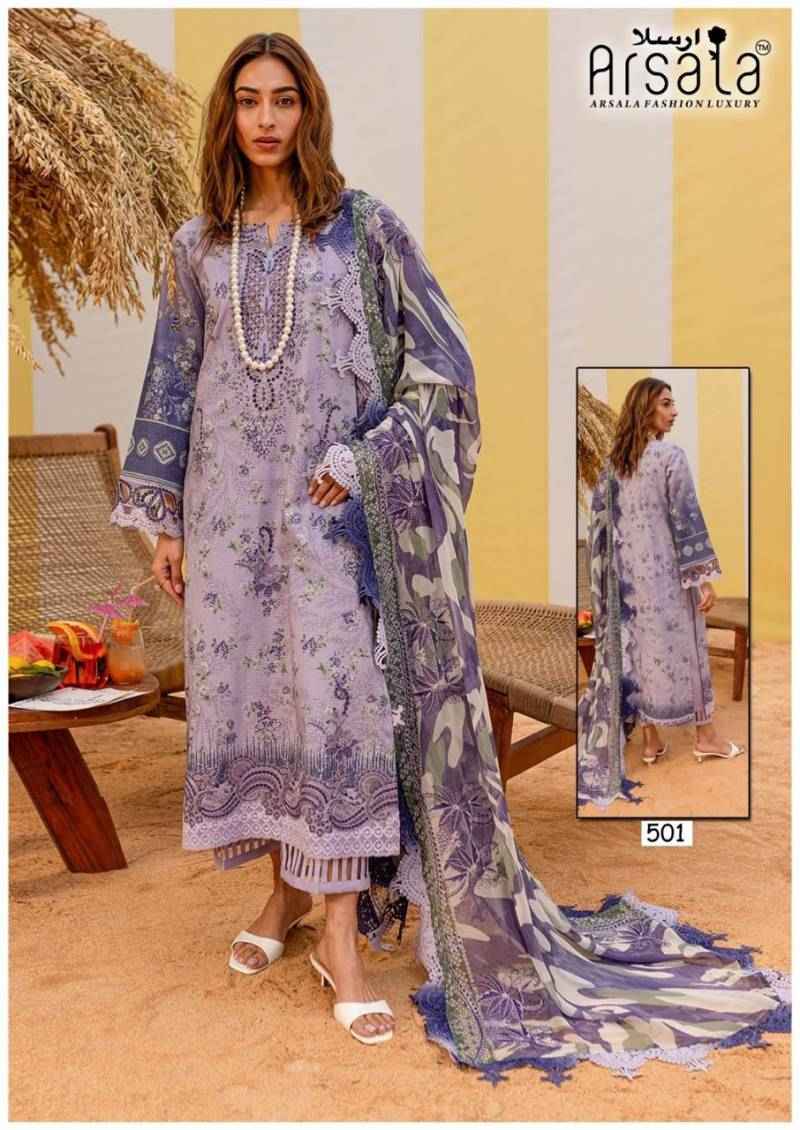 Arsala Amira Heavy Cotton Luxury Vol 5 Pakistani Suits Wholesale ( 6 Pcs Catalogue )