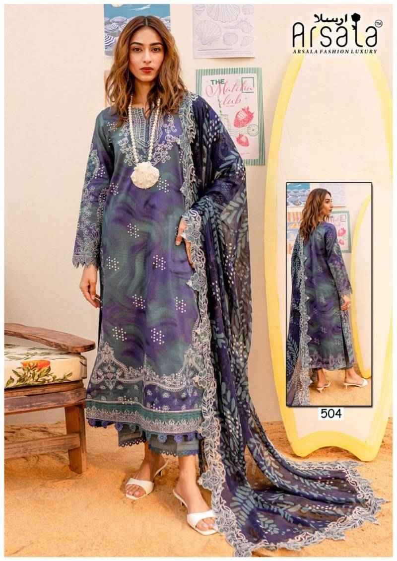 Arsala Amira Heavy Cotton Luxury Vol 5 Pakistani Suits Wholesale ( 6 Pcs Catalogue )