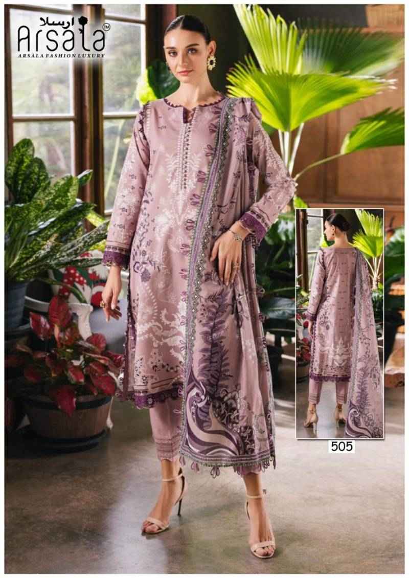 Arsala Amira Heavy Cotton Luxury Vol 5 Pakistani Suits Wholesale ( 6 Pcs Catalogue )
