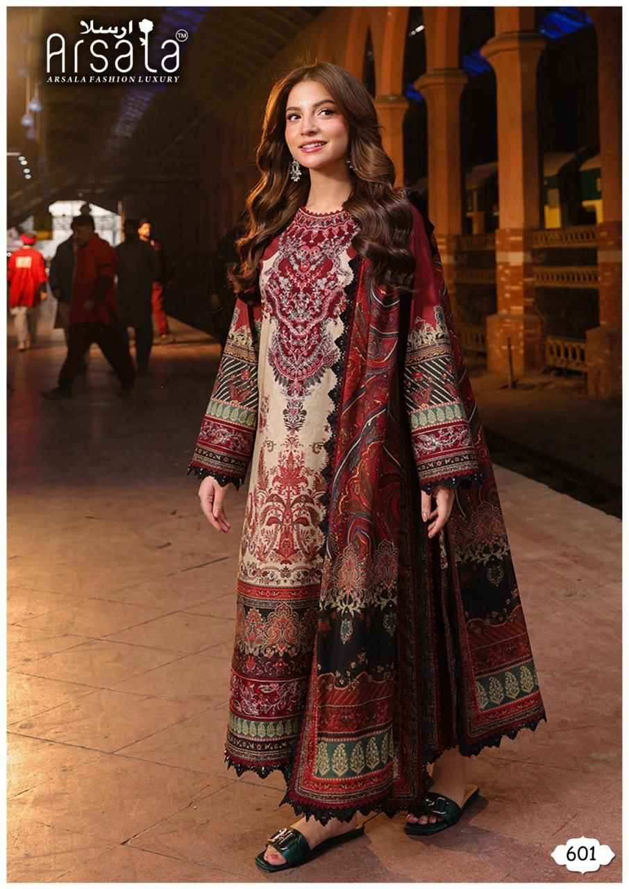 Arsala Fashion Amira Vol 6 Lawn Cotton Dress Material Wholesale Price ( 6 pcs Catalogue )
