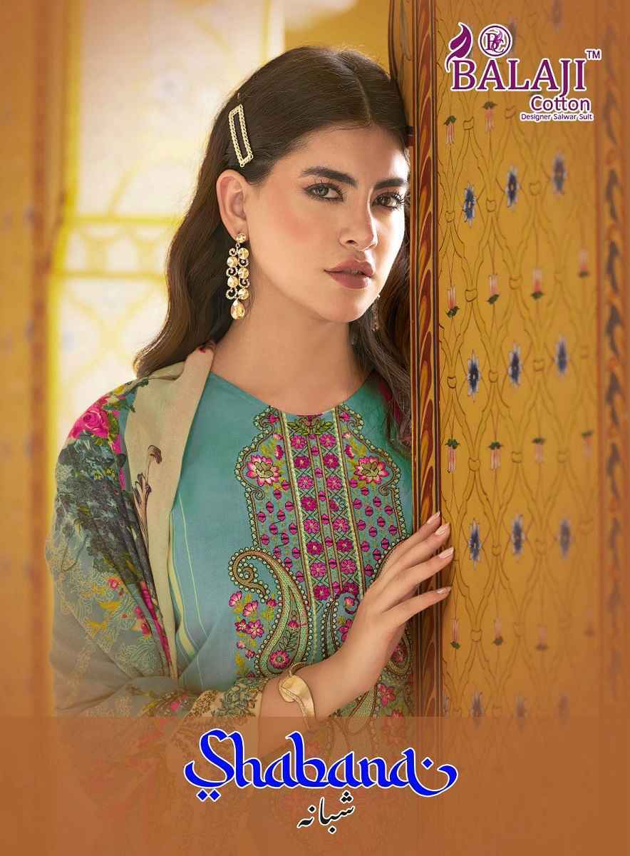Balaji Cotton Shabana Cotton Dress Material Wholesale Price ( 8 pcs Catalogue )