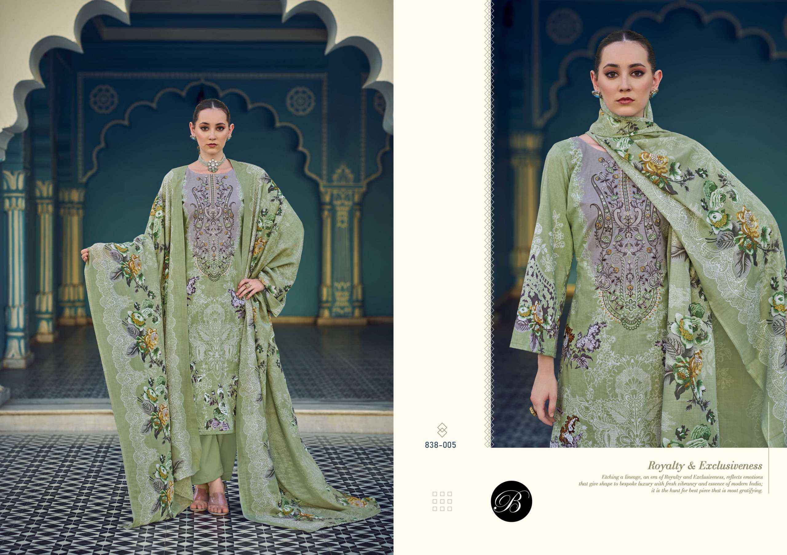 BELLIZA DESIGNER STUDIO NAIRA VOL 104 COTTON DIGITAL PRINT WITH WORK SALWAR KAMEEZ WHOLESALE RATE ( 8 PCS CATALOG )