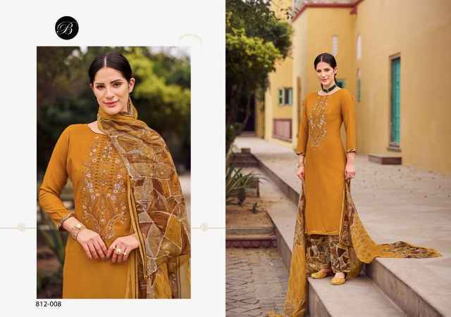 Belliza Gulbano Viscouse Dress Material New Catalog ( 8 pcs Catalogue )