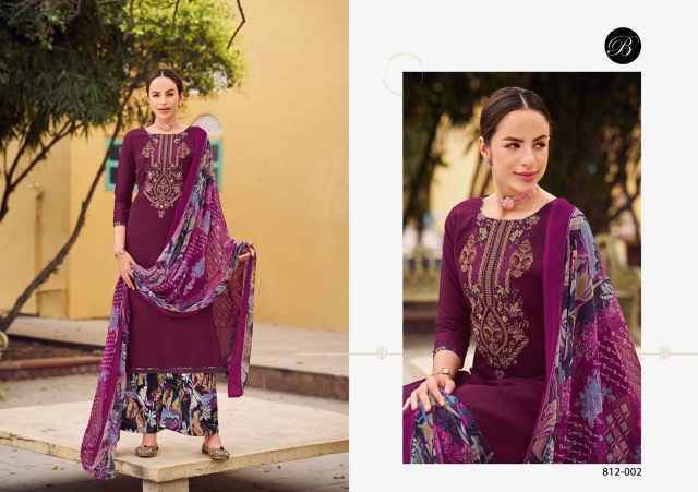 Belliza Gulbano Viscouse Dress Material New Catalog ( 8 pcs Catalogue )