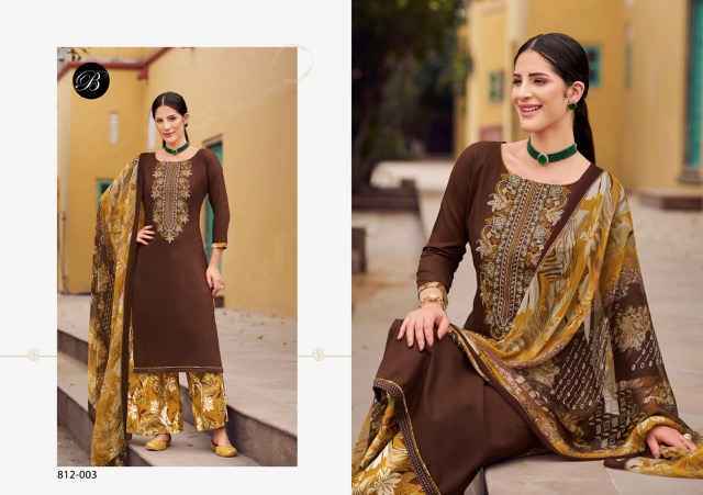 Belliza Gulbano Viscouse Dress Material New Catalog ( 8 pcs Catalogue )