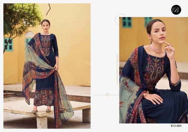 Belliza Gulbano Viscouse Dress Material New Catalog ( 8 pcs Catalogue )