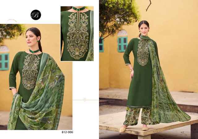 Belliza Gulbano Viscouse Dress Material New Catalog ( 8 pcs Catalogue )