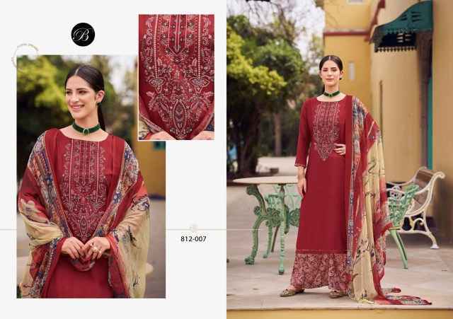 Belliza Gulbano Viscouse Dress Material New Catalog ( 8 pcs Catalogue )