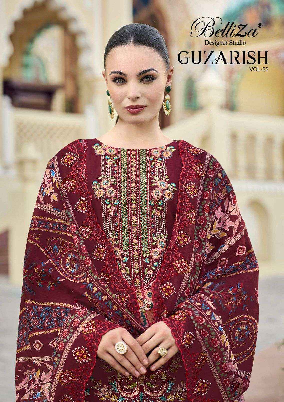 Belliza Guzarish Vol 22 Cotton Dress Material Wholesale Price ( 8 pcs Catalogue )