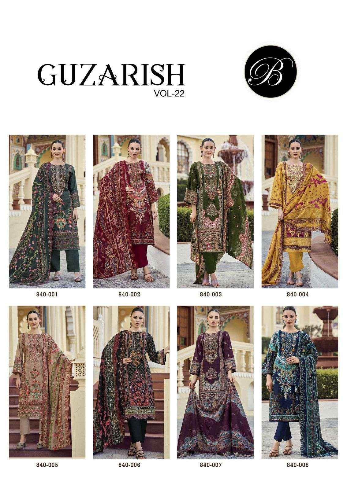 Belliza Guzarish Vol 22 Cotton Dress Material Wholesale Price ( 8 pcs Catalogue )