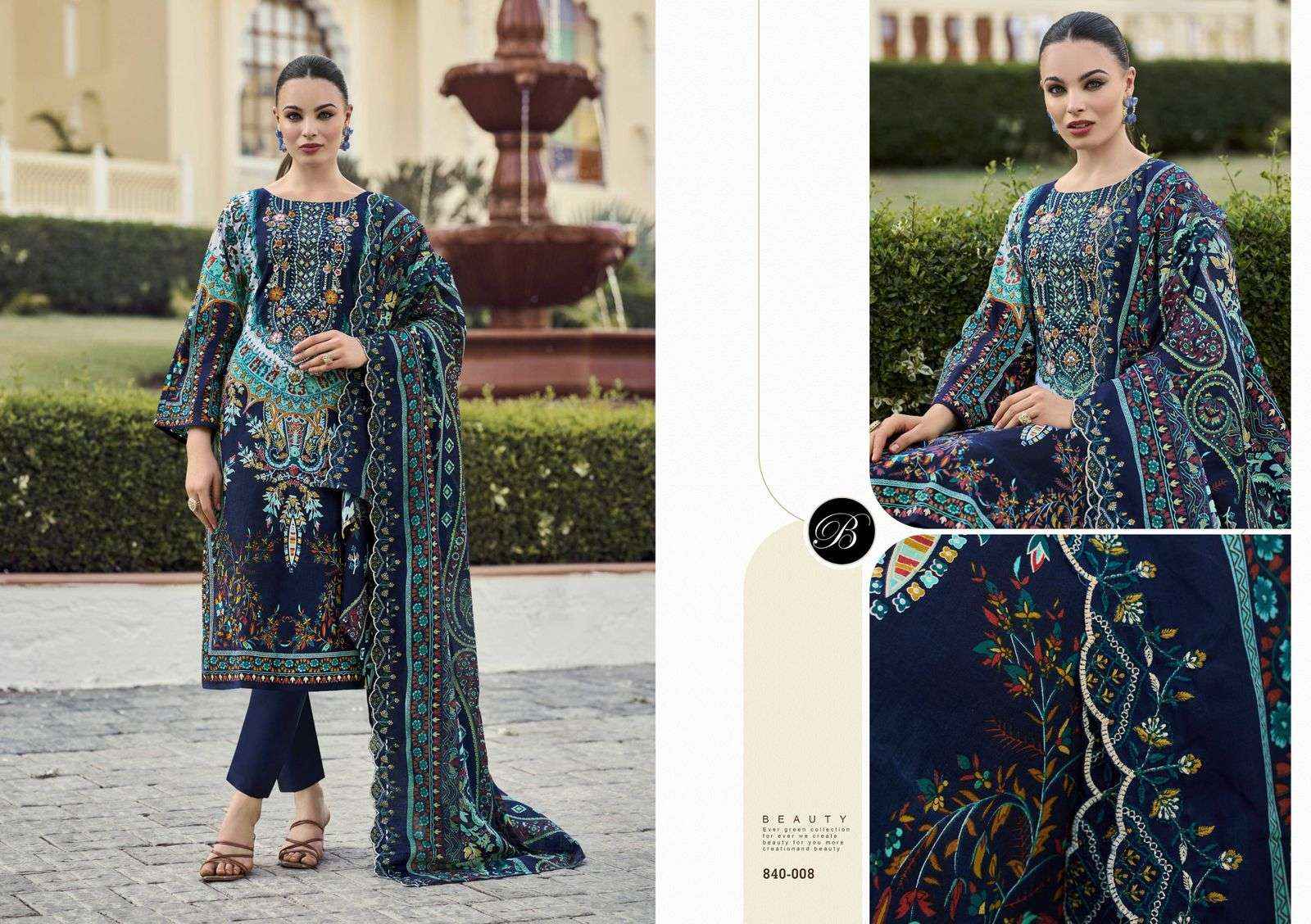 Belliza Guzarish Vol 22 Cotton Dress Material Wholesale Price ( 8 pcs Catalogue )