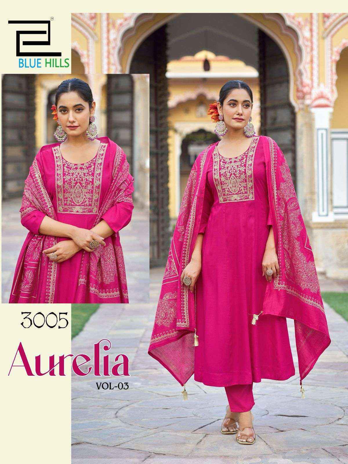 Blue Hills Aurelia Vol 3 Rayon Kurti Combo Wholesale Price ( 6 pcs Catalogue )