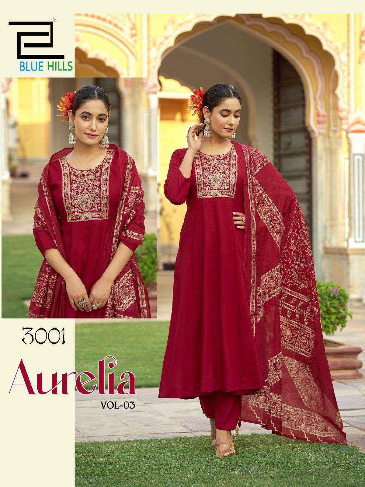 Blue Hills Aurelia Vol 3 Rayon Kurti Combo Wholesale Price ( 6 pcs Catalogue )