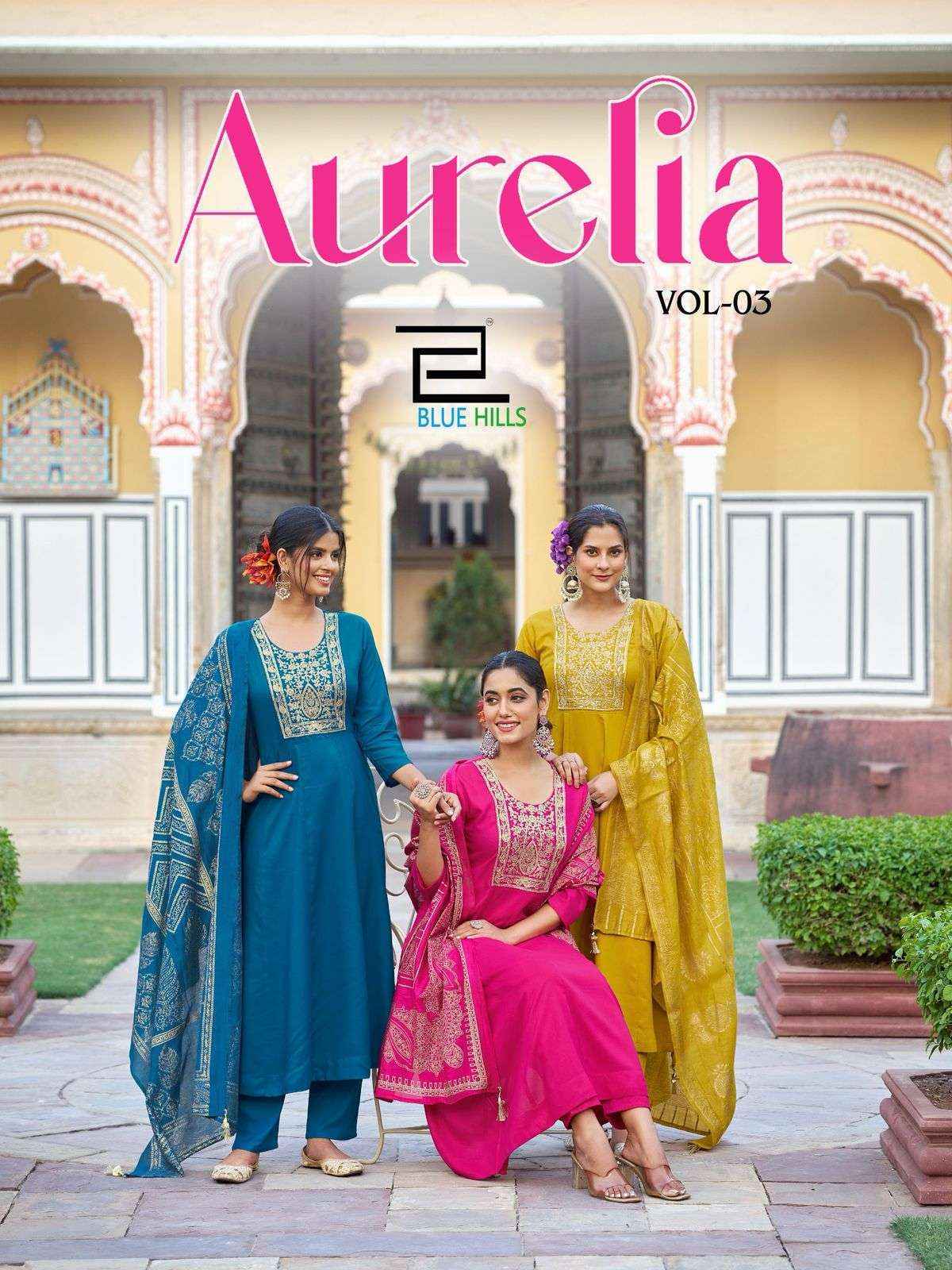 Blue Hills Aurelia Vol 3 Rayon Kurti Combo Wholesale Price ( 6 pcs Catalogue )