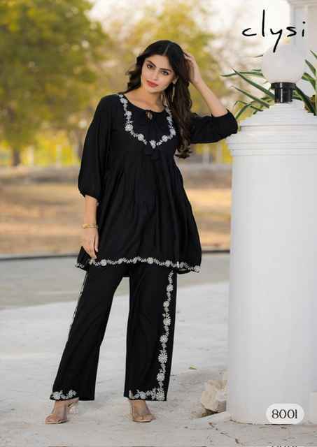 Clysi Rozella Rayon Co Ord Set Wholesale Price ( 6 Pcs Catalog )