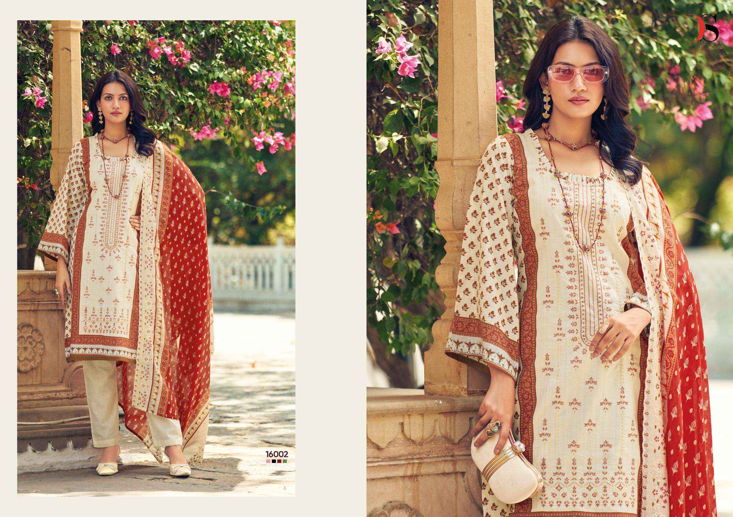 Deepsy Bin Saeed Vol 16 Cotton Salwar Kameez Wholesale Rate ( 8 Pcs Catalog )