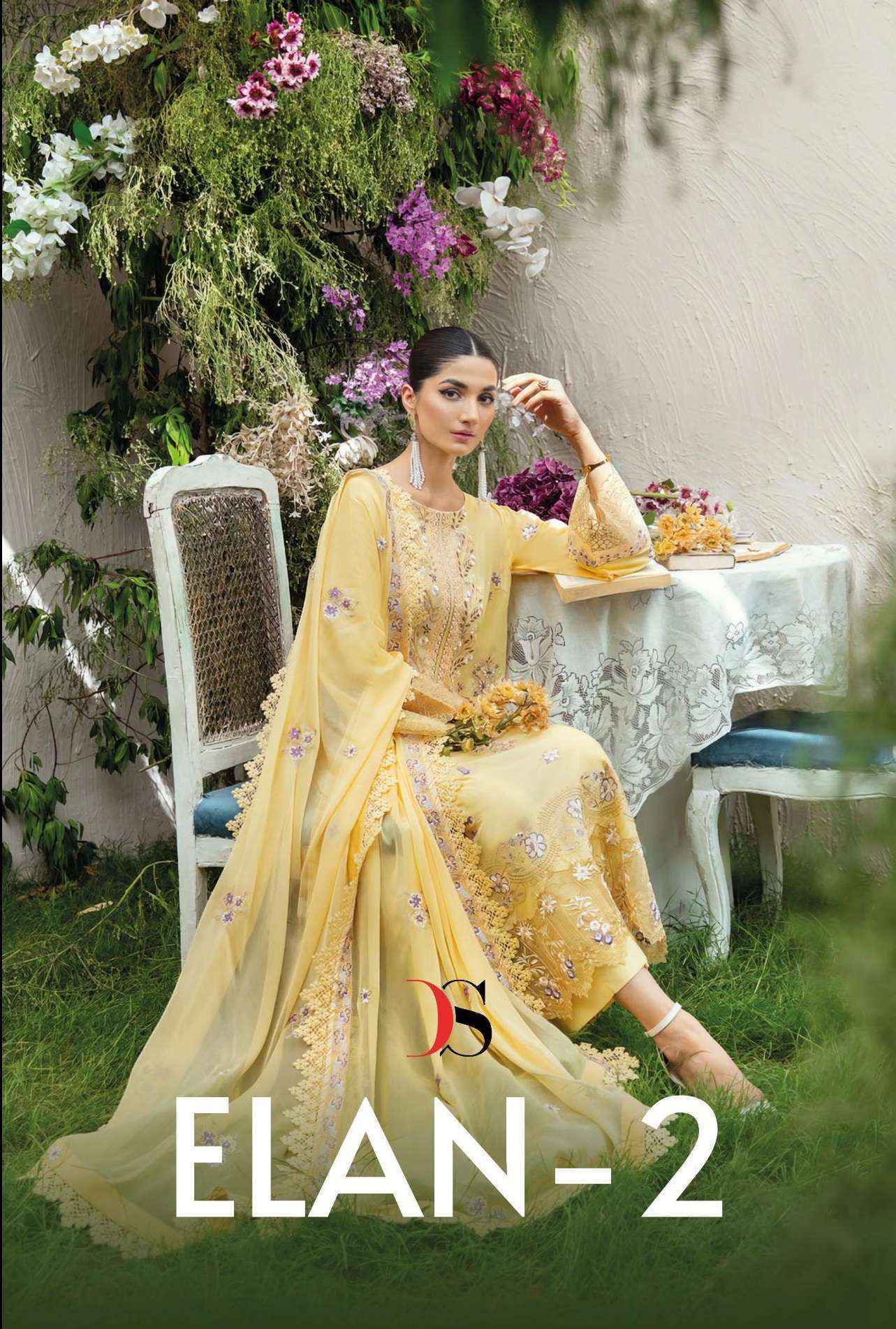 Deepsy Suits Elan 2 Cotton Dress Material New Catalog ( 5 pcs Catalogue )