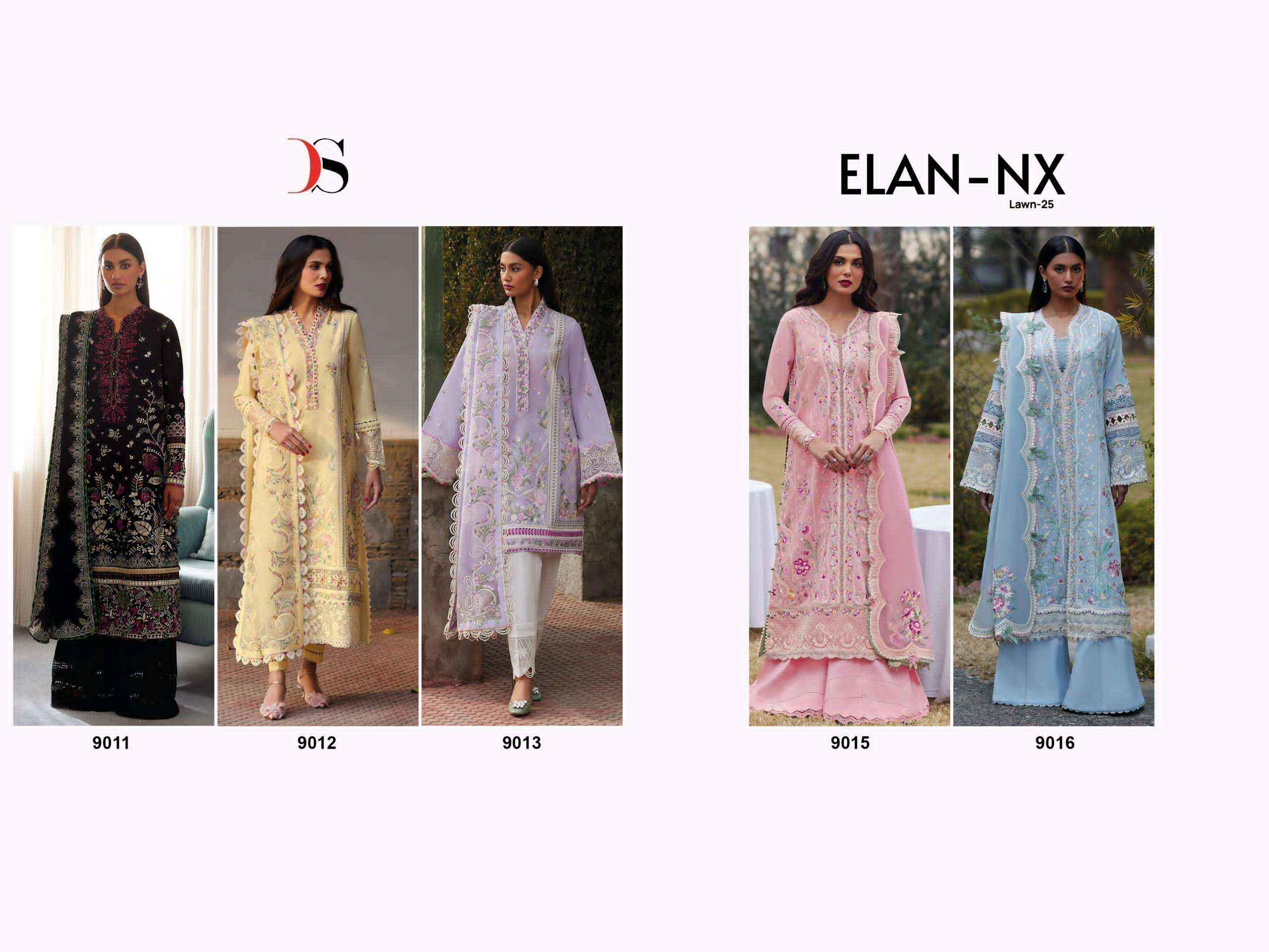 Deepsy Suits Elan Lawn 25 NX Cotton Suits Wholesale Price ( 5 pcs Catalogue )