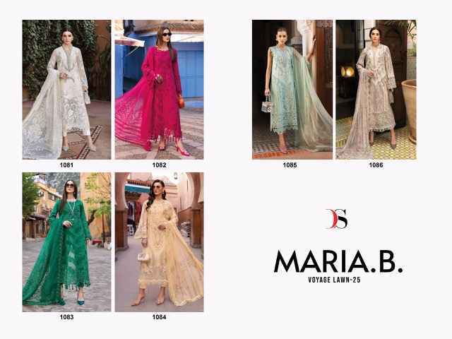 Deepsy Suits Maria B Voyage Lawn 25 Cotton Dress Material ( 6 pcs Catalogue )