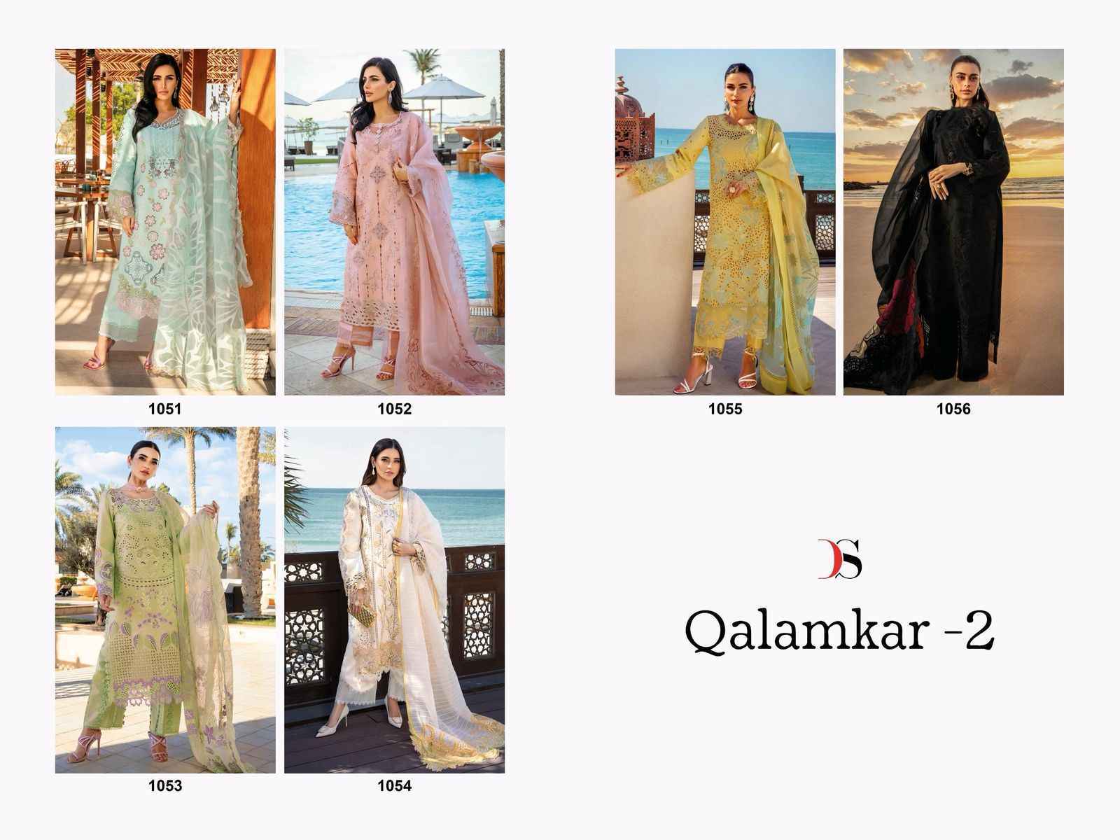Deepsy Suits Qalamkar Vol 2 Cotton Unstitched Pakistani Suits ( 6 pcs Catalogue )