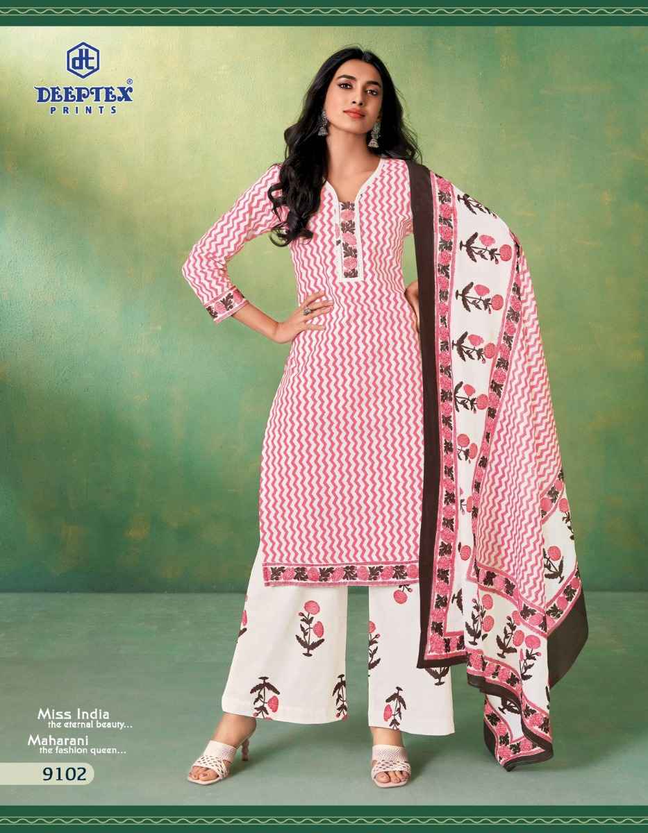 Deeptex Prints Miss India Vol 91 Cotton Printed Dress Material ( 16 Pcs Catalogue )