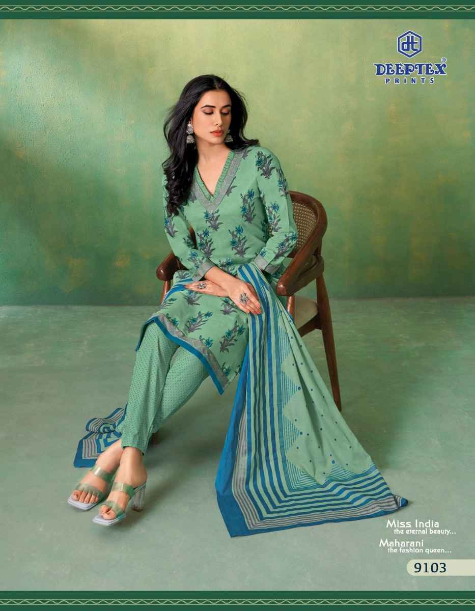 Deeptex Prints Miss India Vol 91 Cotton Printed Dress Material ( 16 Pcs Catalogue )