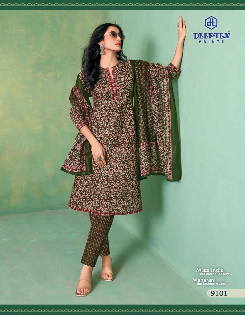Deeptex Prints Miss India Vol 91 Cotton Printed Dress Material ( 16 Pcs Catalogue )