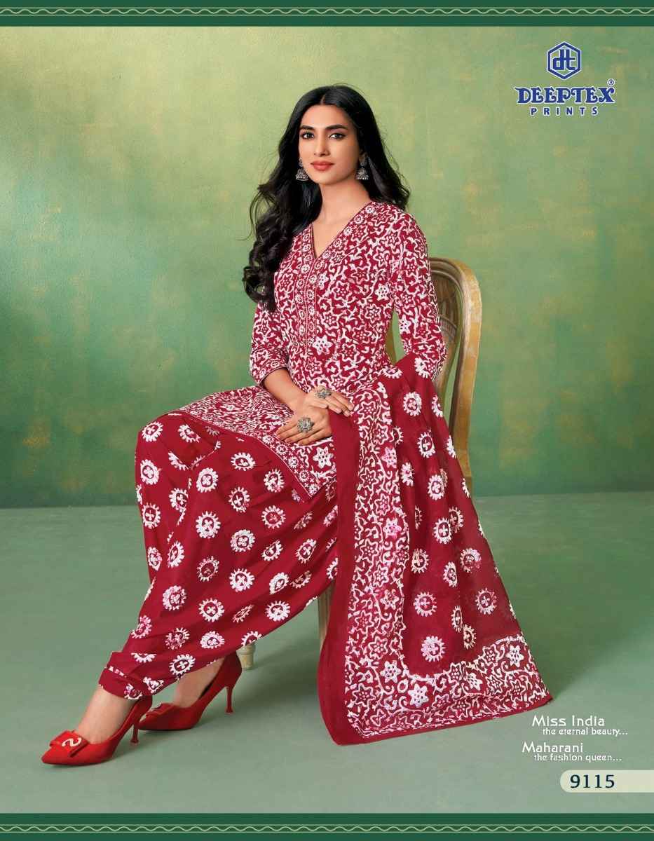 Deeptex Prints Miss India Vol 91 Cotton Printed Dress Material ( 16 Pcs Catalogue )