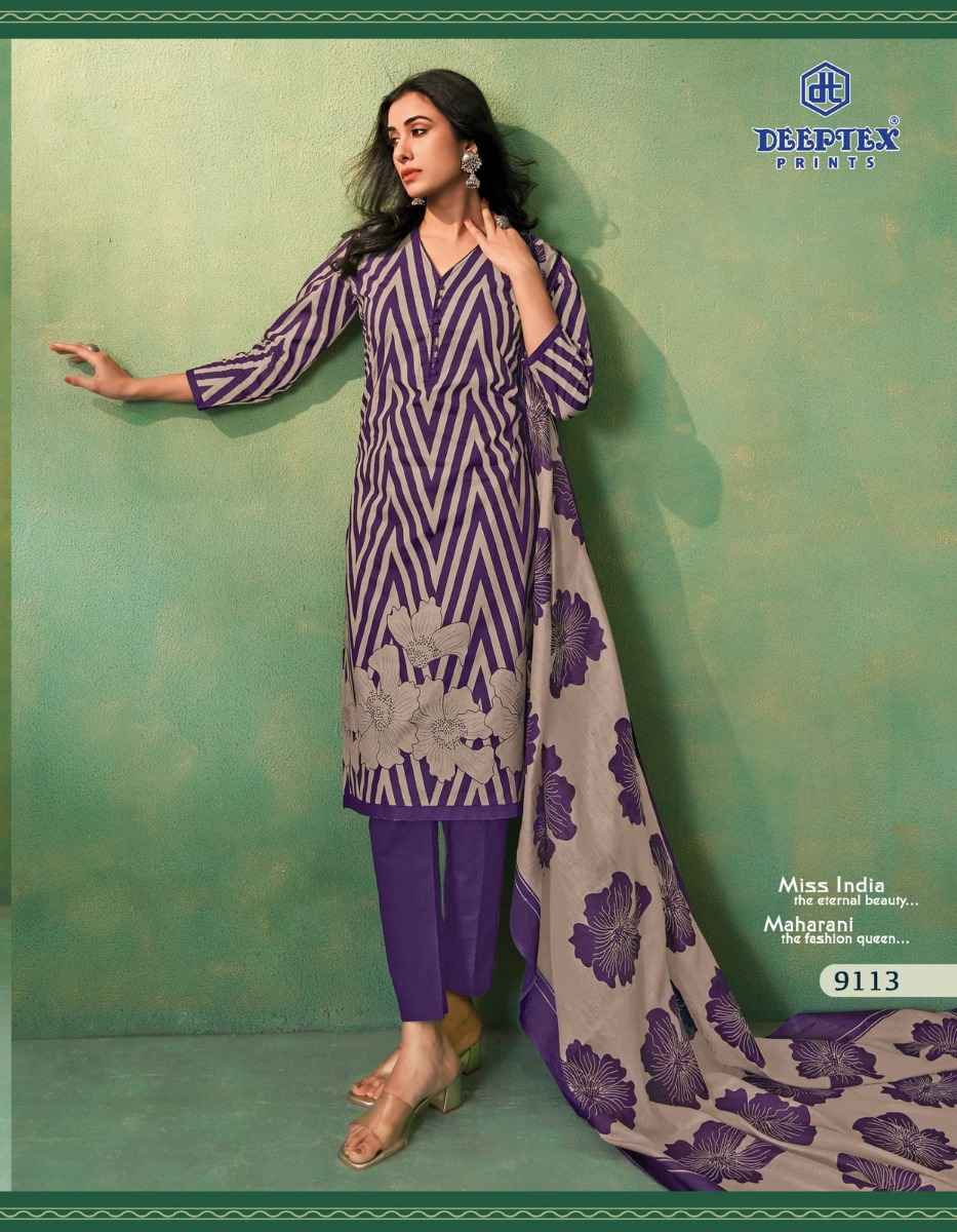 Deeptex Prints Miss India Vol 91 Cotton Printed Dress Material ( 16 Pcs Catalogue )