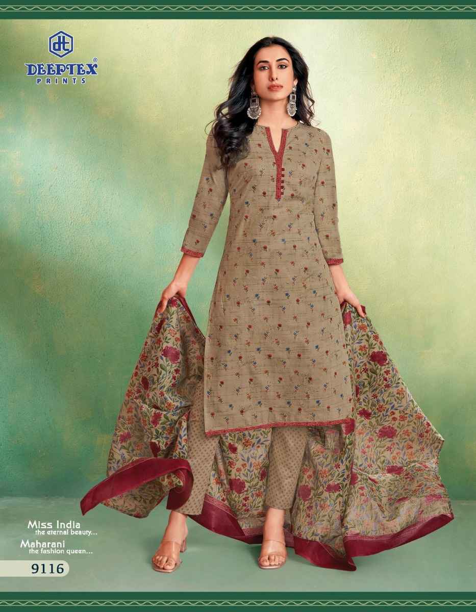 Deeptex Prints Miss India Vol 91 Cotton Printed Dress Material ( 16 Pcs Catalogue )