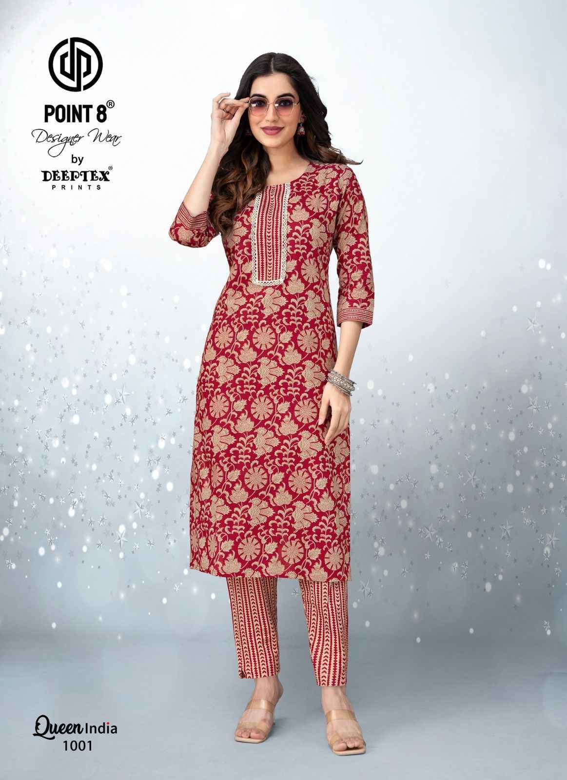 Deeptex Queen India Vol 10 Cotton Kurti With Pant ( 10 pcs Catalogue )