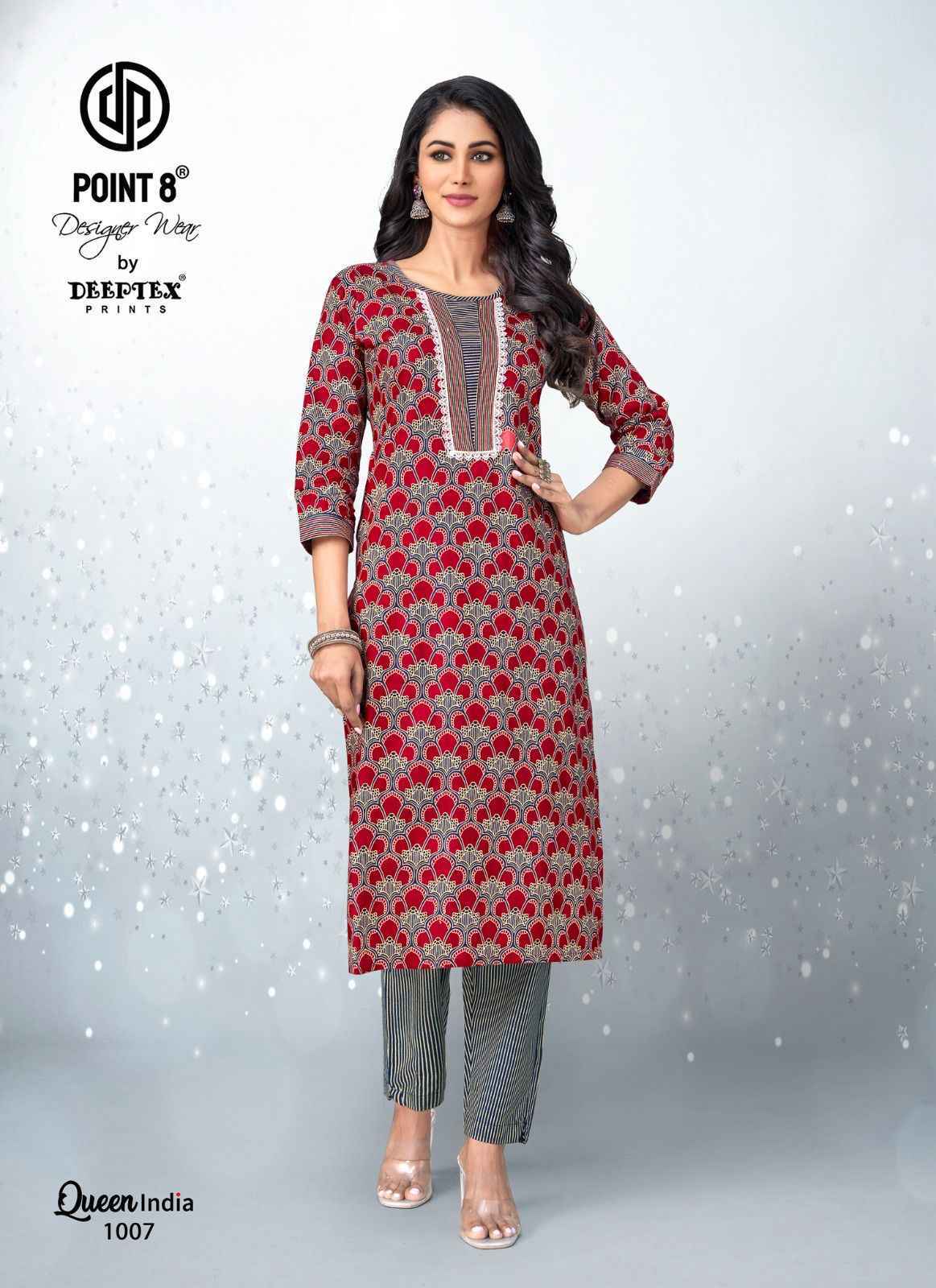 Deeptex Queen India Vol 10 Cotton Kurti With Pant ( 10 pcs Catalogue )
