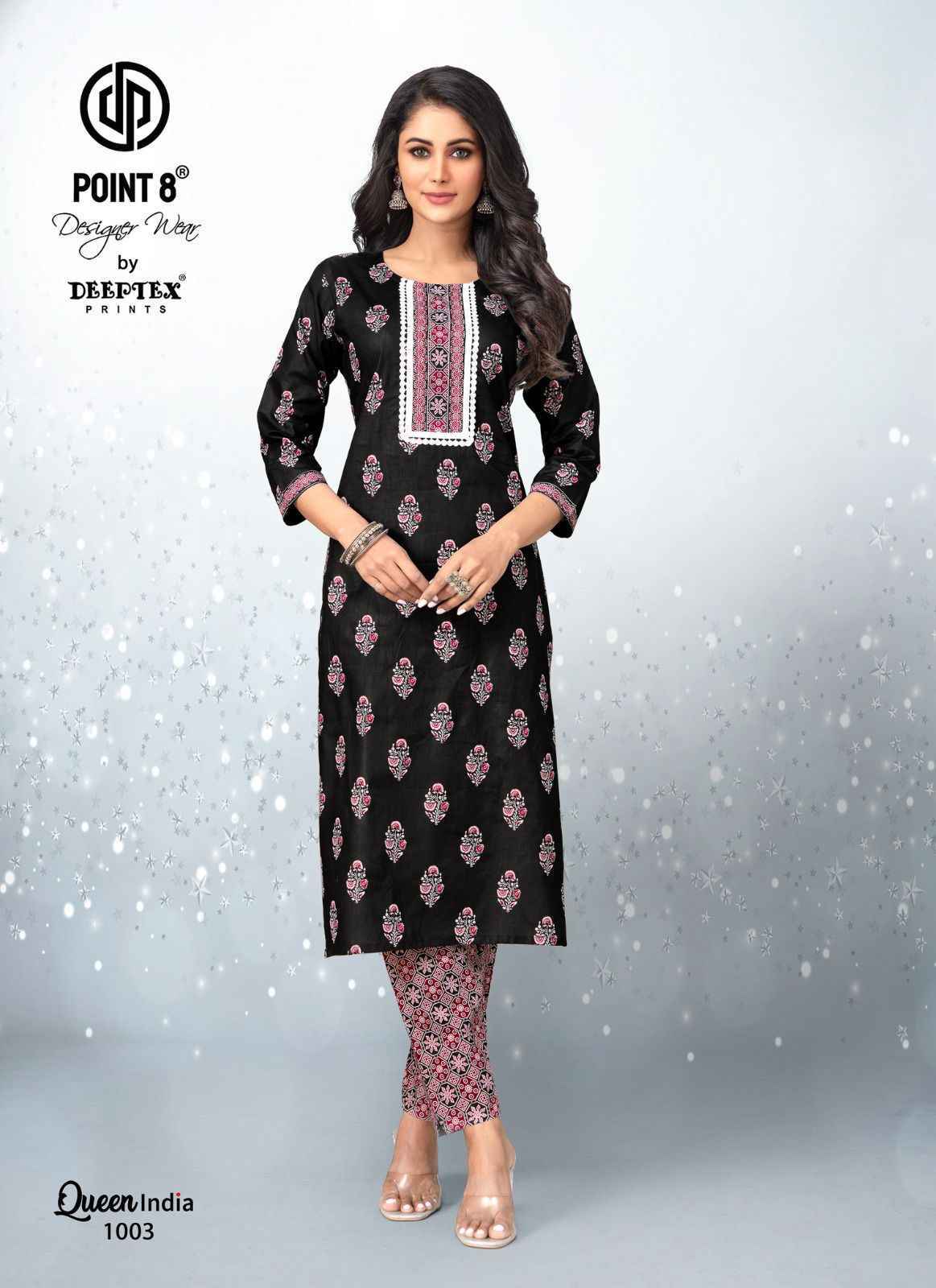 Deeptex Queen India Vol 10 Cotton Kurti With Pant ( 10 pcs Catalogue )