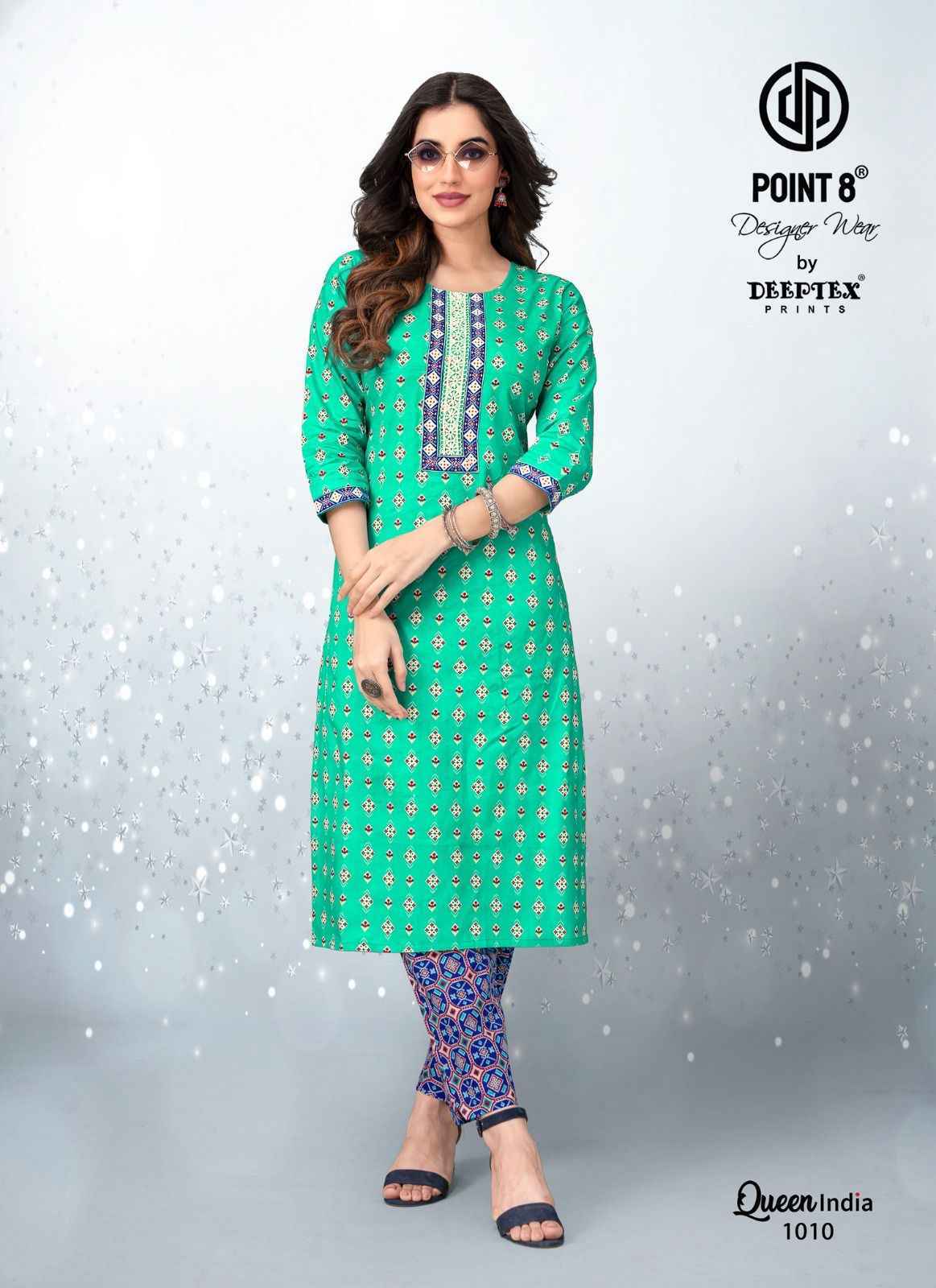 Deeptex Queen India Vol 10 Cotton Kurti With Pant ( 10 pcs Catalogue )