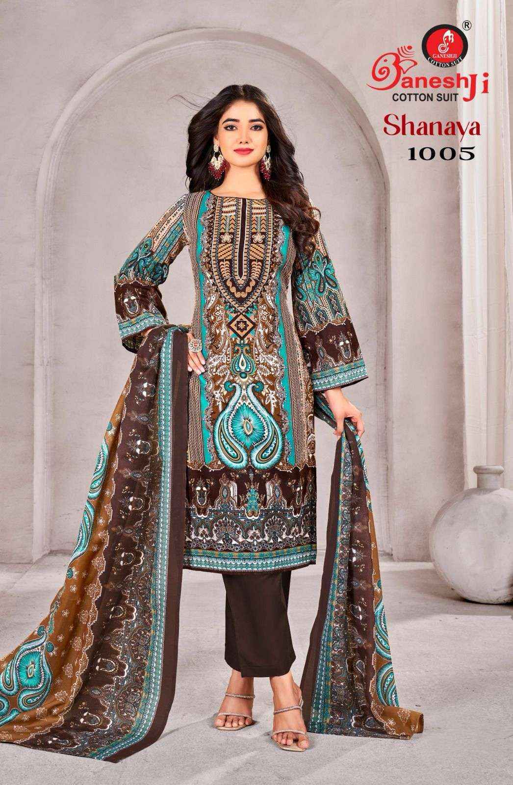 Ganesh Ji Shanaya Vol 1 Cotton Dress Material Wholesale Price ( 8 pcs Catalogue )