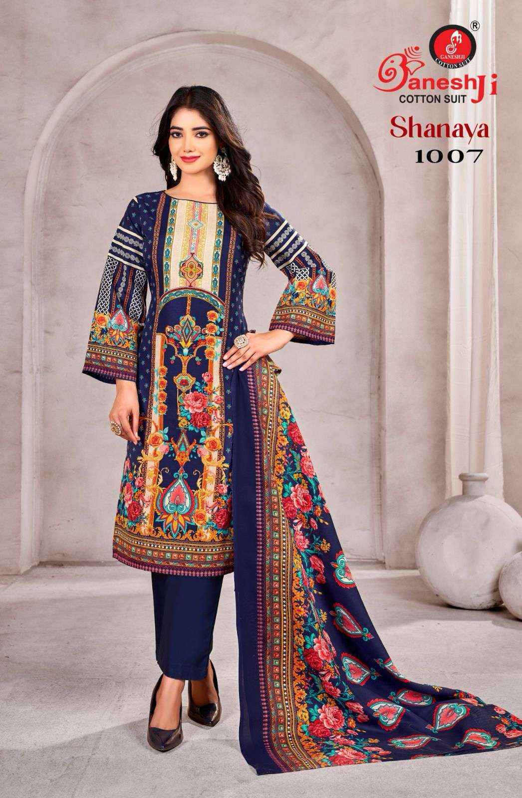 Ganesh Ji Shanaya Vol 1 Cotton Dress Material Wholesale Price ( 8 pcs Catalogue )