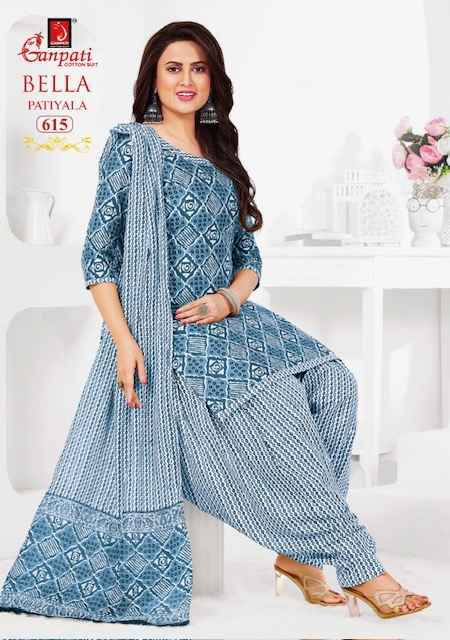 Ganpati Bella Patiyala Vol 6 Readymade Cotton Salwar Suits ( 15 pcs Catalogue )
