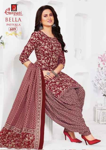 Ganpati Bella Patiyala Vol 6 Readymade Cotton Salwar Suits ( 15 pcs Catalogue )