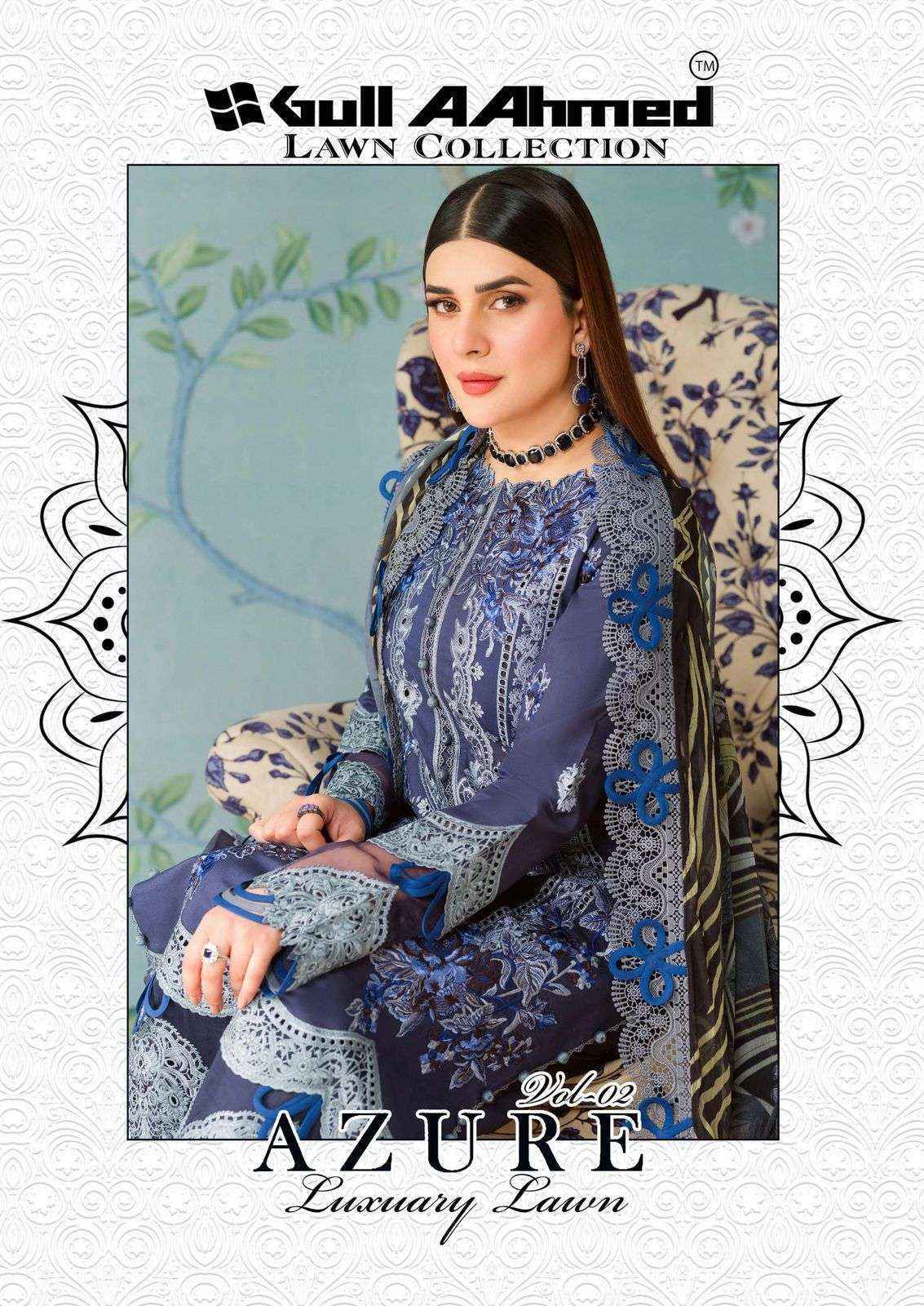 Gull Aahmed Azure Vol 2 Lawn Cotton Dress Material ( 6 pcs Catalogue )