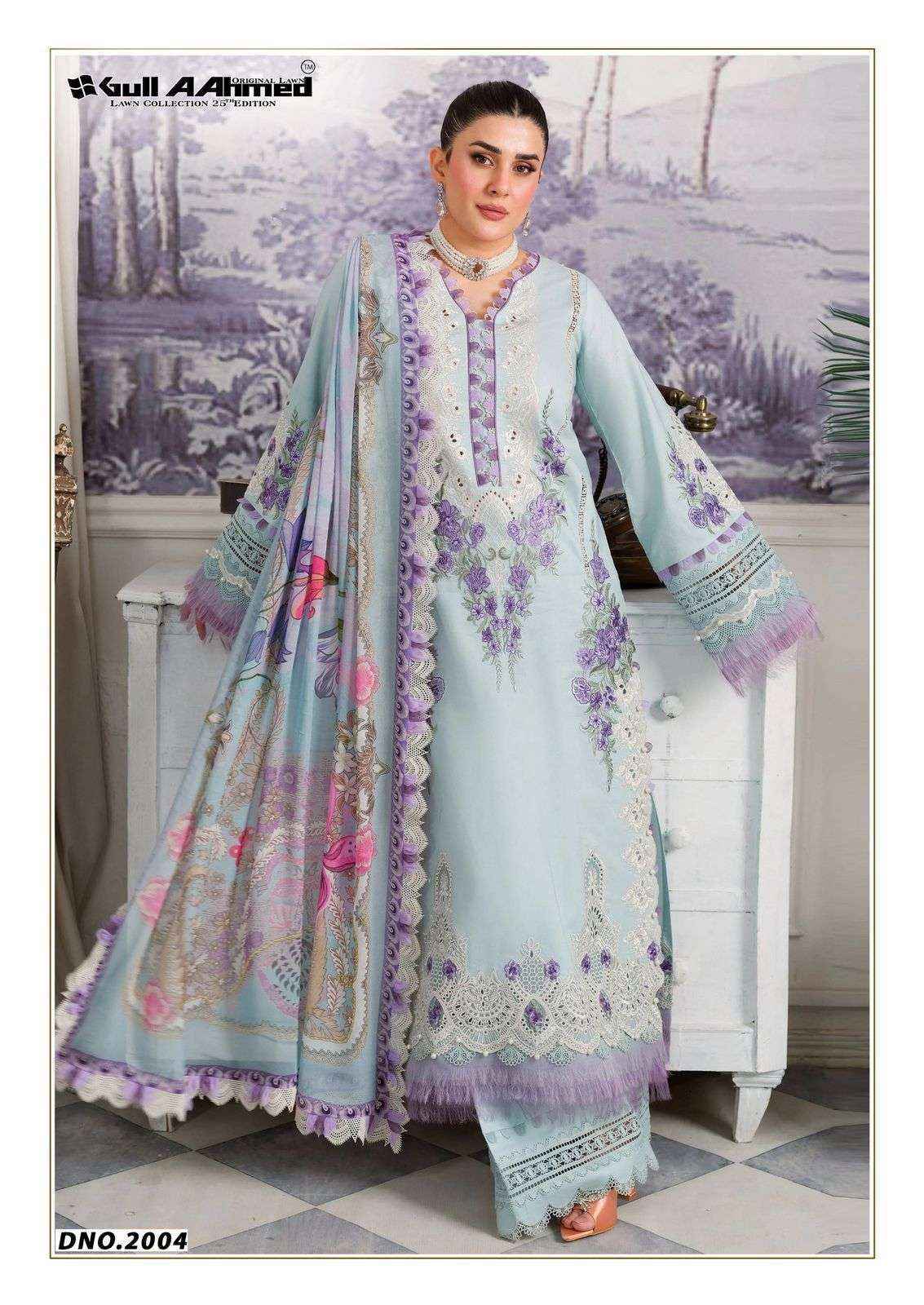 Gull Aahmed Azure Vol 2 Lawn Cotton Dress Material ( 6 pcs Catalogue )