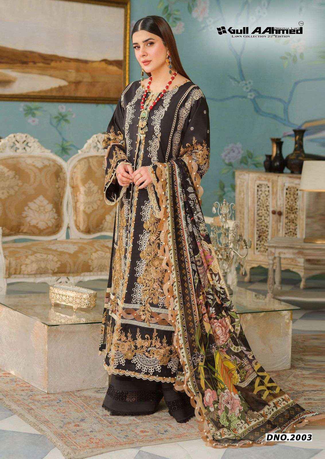 Gull Aahmed Azure Vol 2 Lawn Cotton Dress Material ( 6 pcs Catalogue )