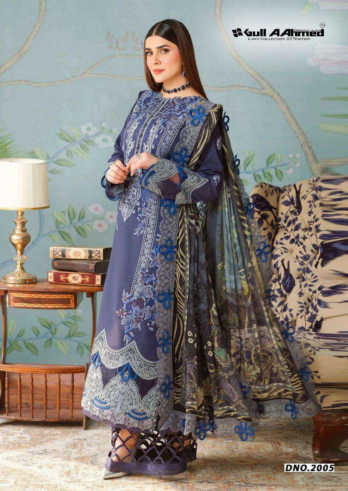 Gull Aahmed Azure Vol 2 Lawn Cotton Dress Material ( 6 pcs Catalogue )