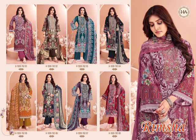 Harshit Fashion Rimsha Viscose Rayon Dress Material Wholesale Surat ( 8 pcs Catalogue )