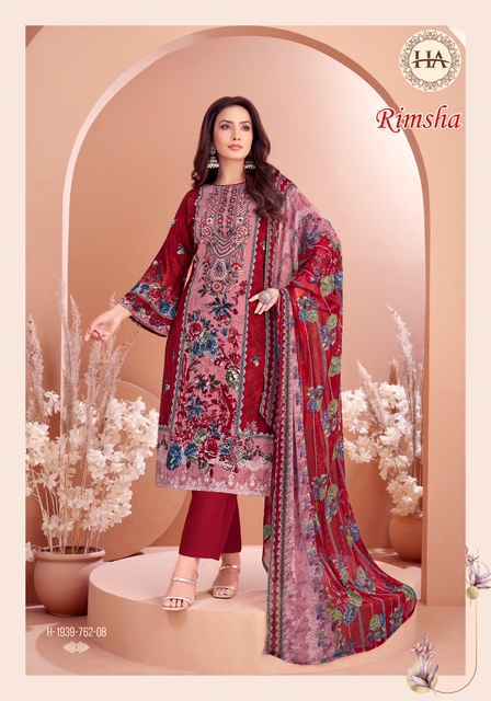 Harshit Fashion Rimsha Viscose Rayon Dress Material Wholesale Surat ( 8 pcs Catalogue )