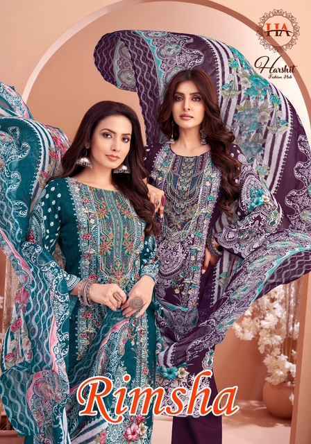 Harshit Fashion Rimsha Viscose Rayon Dress Material Wholesale Surat ( 8 pcs Catalogue )