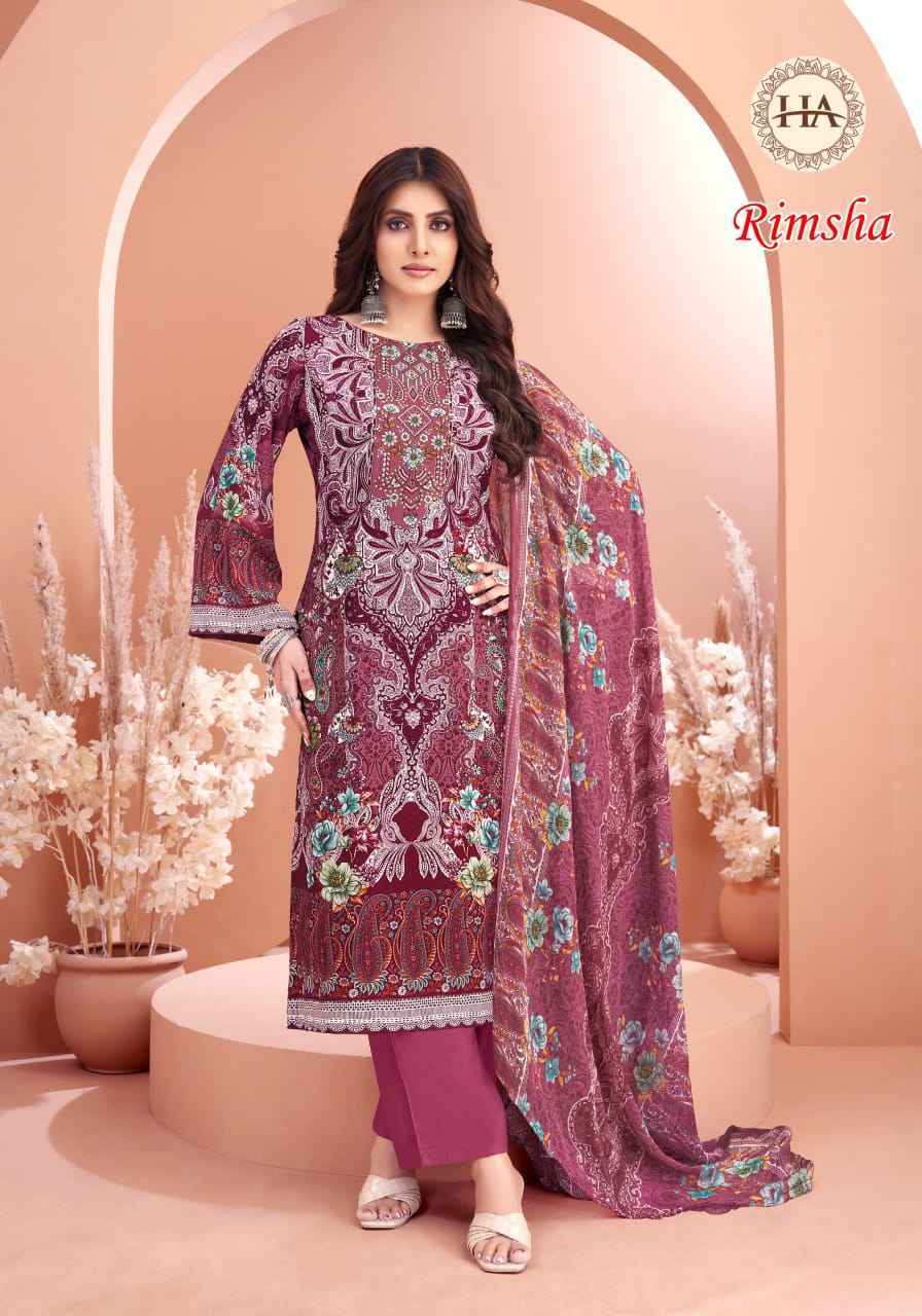 Harshit Fashion Rimsha Viscose Rayon Dress Material Wholesale Surat ( 8 pcs Catalogue )