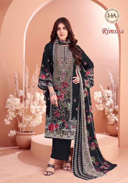 Harshit Fashion Rimsha Viscose Rayon Dress Material Wholesale Surat ( 8 pcs Catalogue )