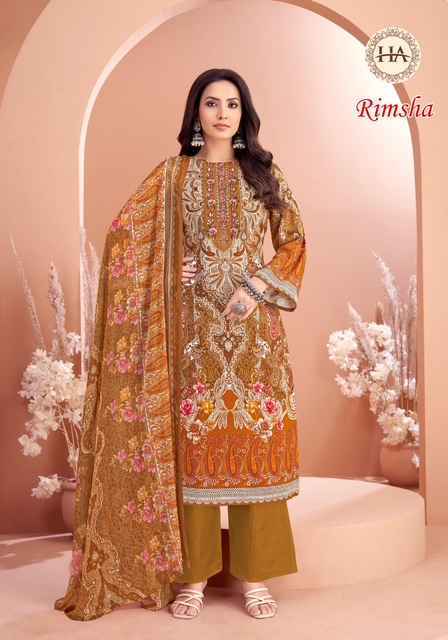 Harshit Fashion Rimsha Viscose Rayon Dress Material Wholesale Surat ( 8 pcs Catalogue )