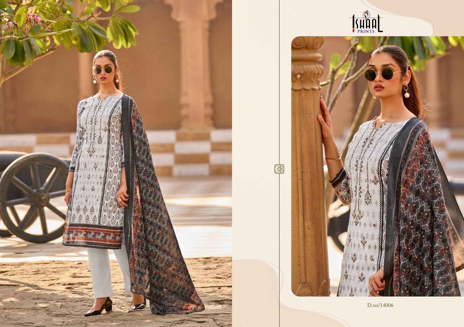Ishaal Embroidered Vol 14 Lawn Cotton Salwar Kameez Wholesale Price ( 10 Pcs Catalog )